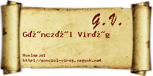 Gönczöl Virág névjegykártya